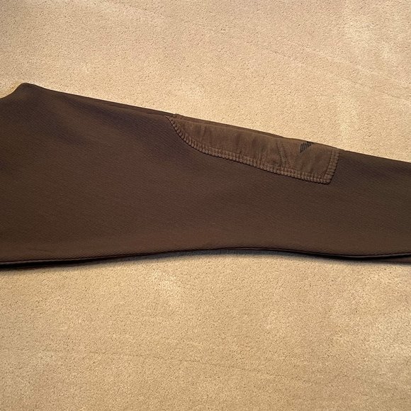 TuffRider Chocolate Brown Ribbed Knee Patch Breeches - Picture 3 of 4